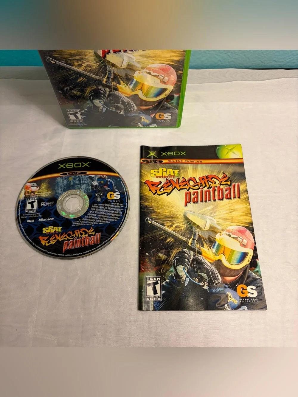 Splat Magazine Renegade Paintball (Microsoft Xbox, 2005) Tested & Works Videogme